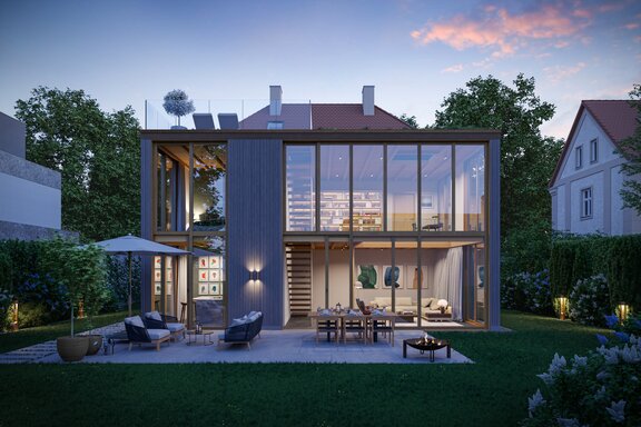 Villa after renovation (rendered)
