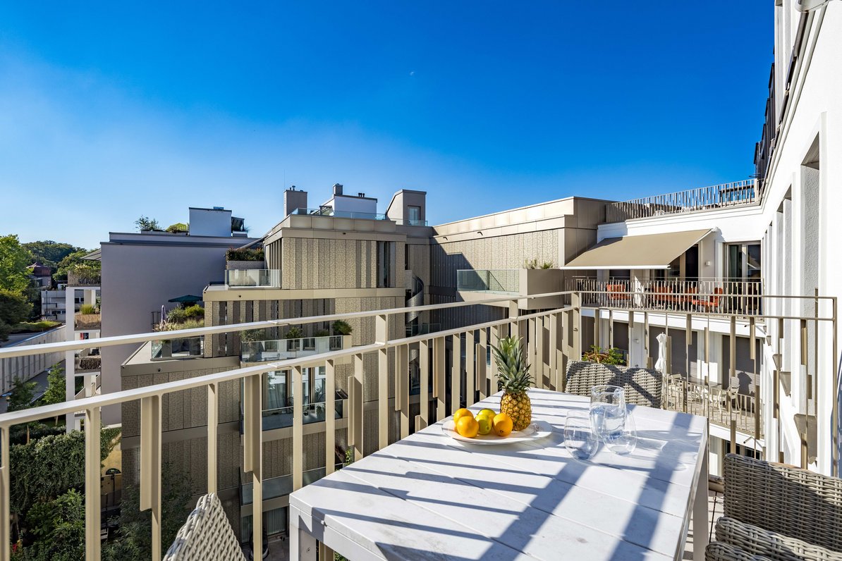 Ausblick vom Balkon
