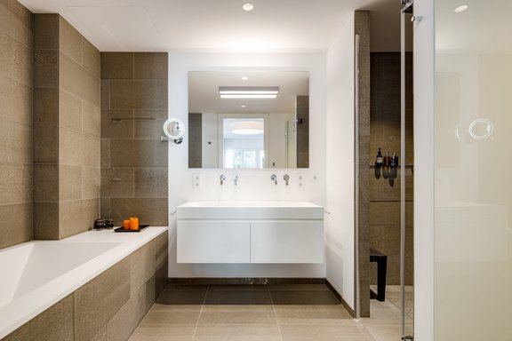 Luxuriously designed master bath