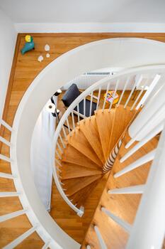 Elegante Wendeltreppe