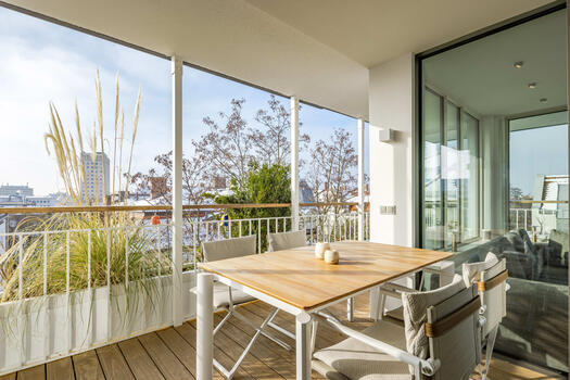 Loggia with feel-good flair