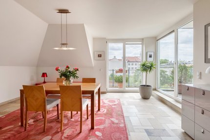 Essbereich mit Aussicht