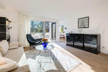 Unverbaubare Toplage am "Canaletto":  Sonnige 3-Zimmer-Wohnung mit Außenkamin und Dachterrassen