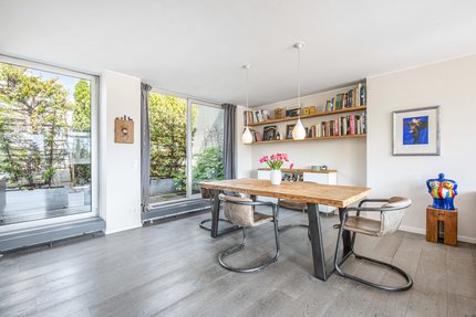 Dining area with further terrace