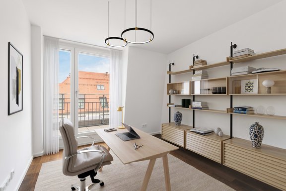 Arbeitszimmer (virtuell möbliert)