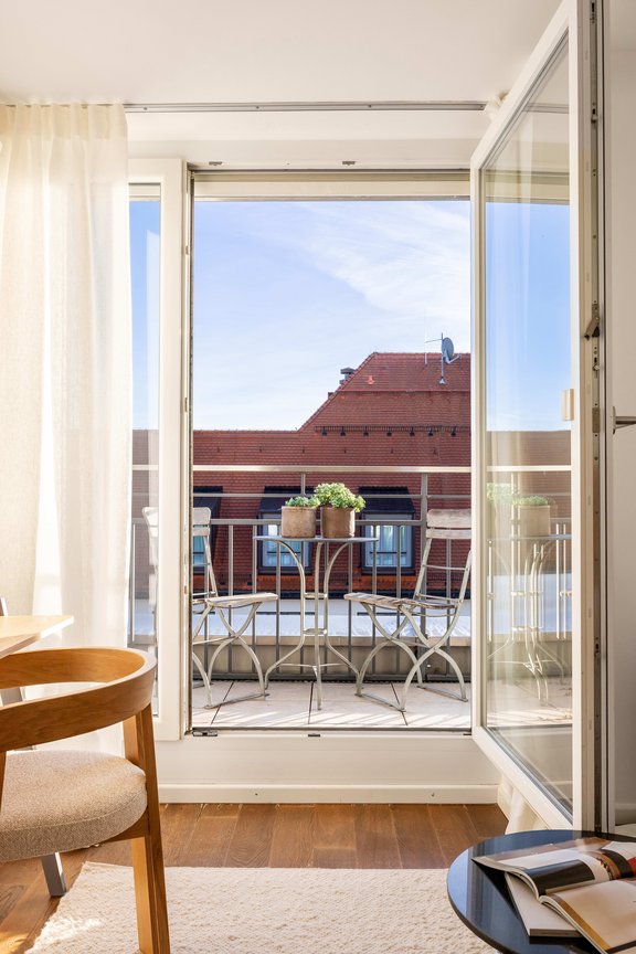 Ein zweiter Balkon im 6. Obergeschoss