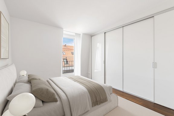 Schlafzimmer (virtuell möbliert)