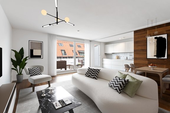 Wohnen-Kochen-Essen (virtuell möbliert)