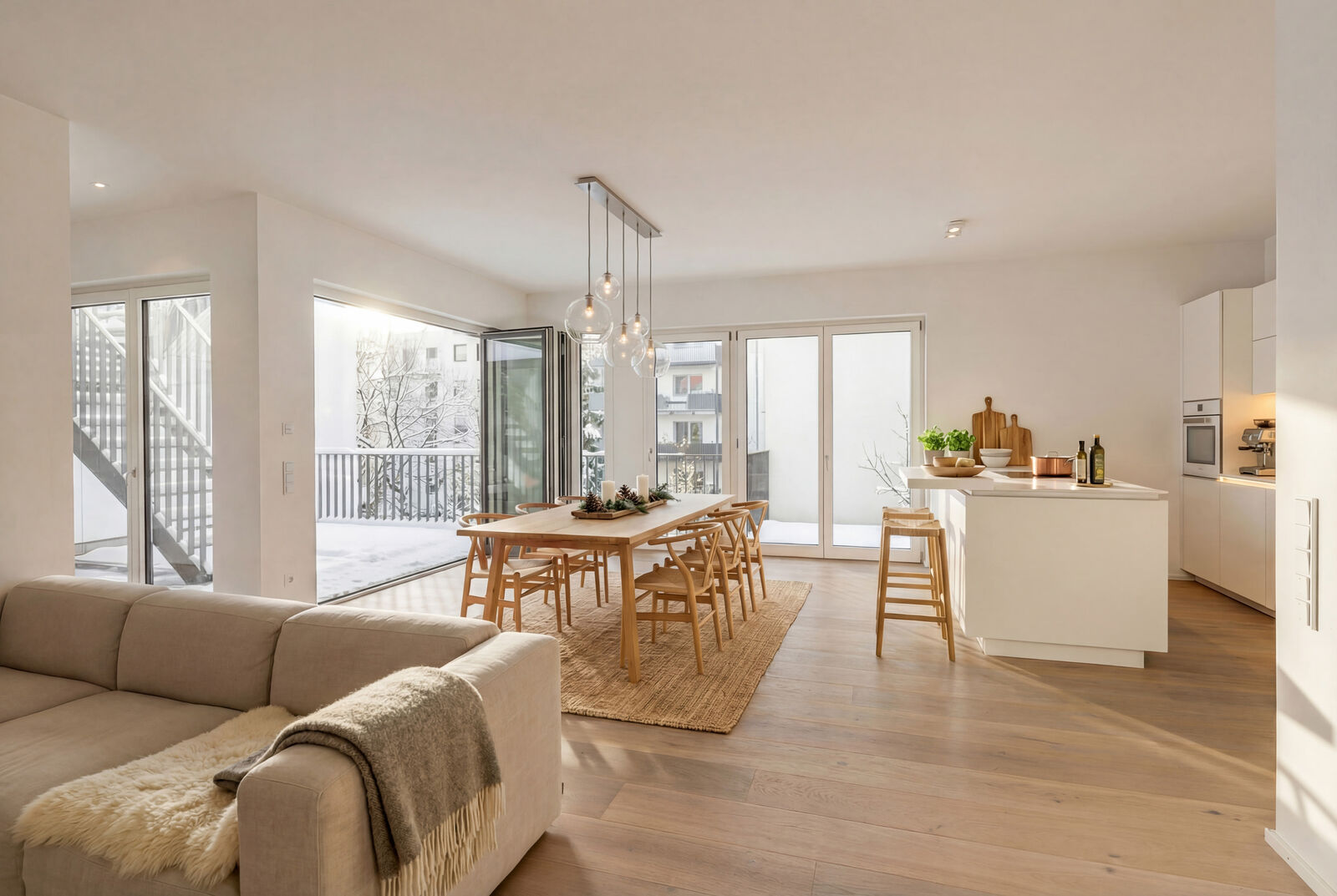 3-Zimmer-Wohnung mit Rooftop (visualisiert)