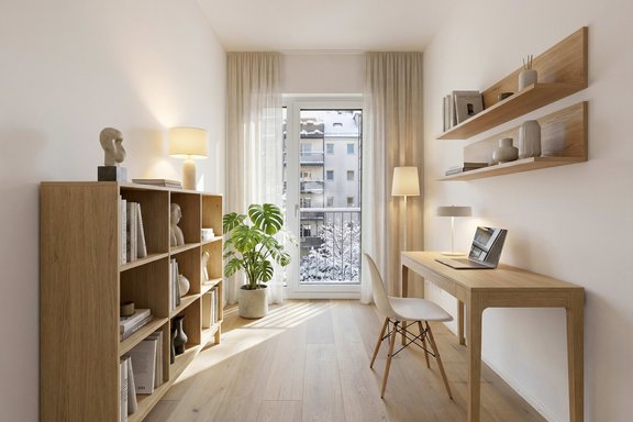 Individuell nutzbares Zimmer (visualisiert)