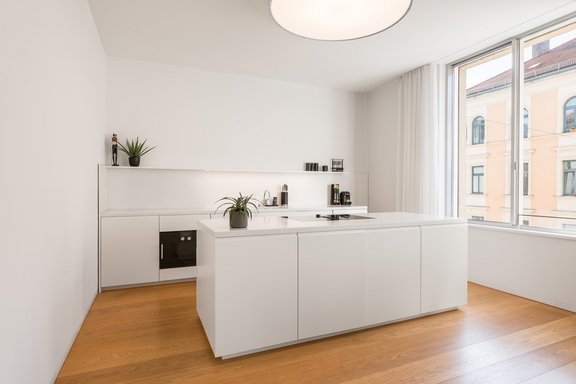 Stylish built-in kitchen with premium appliances