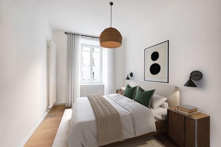 Schlafzimmer (virtuell möbliert)