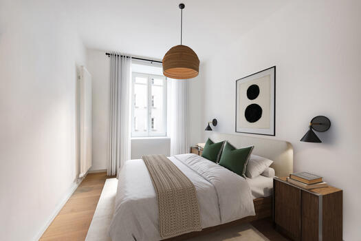 Bedroom (virtually furnished)