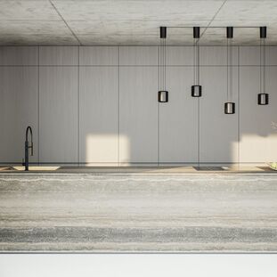 A Brightly Lit Cooking Area