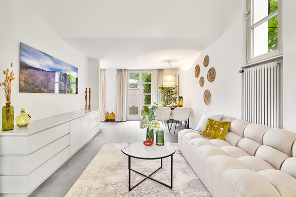 High-end living space in the adjacent house