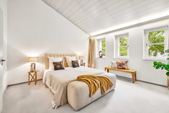 Four bright bedrooms on the upper floor