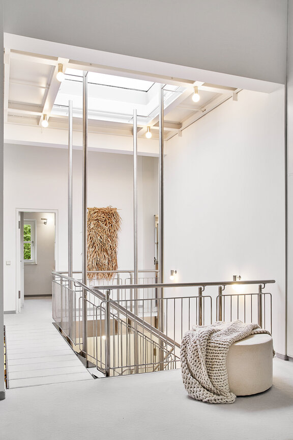 Elegant Staircase with Skylight