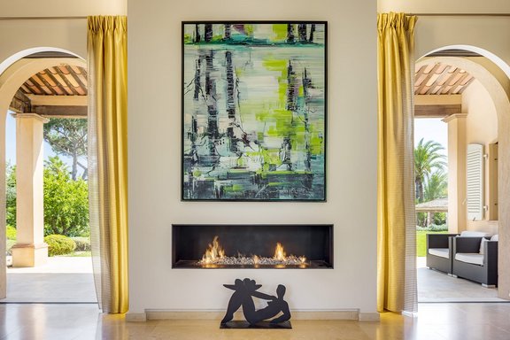 Gaskamin im Wohnbereich