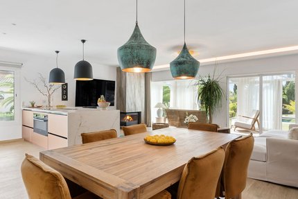 Offener Wohn- Essbereich