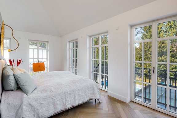 Masterschlafzimmer mit Aussicht