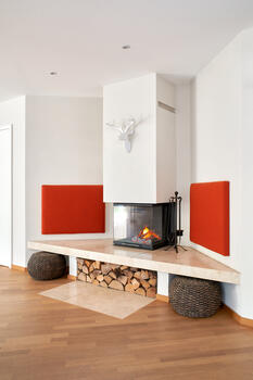 Cozy Fireplace Area
