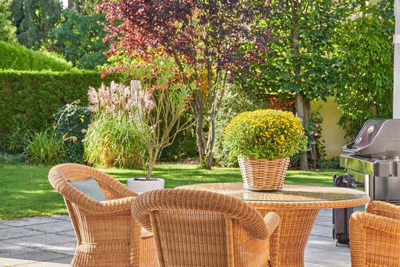 Idyllic garden paradise