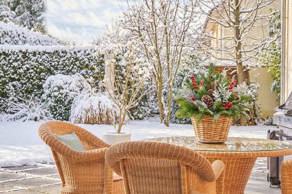 Idyllic garden paradise