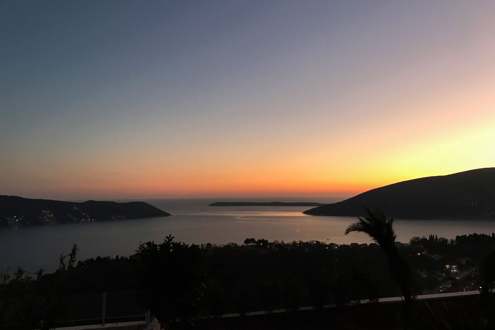 Abendstimmung über der Bucht