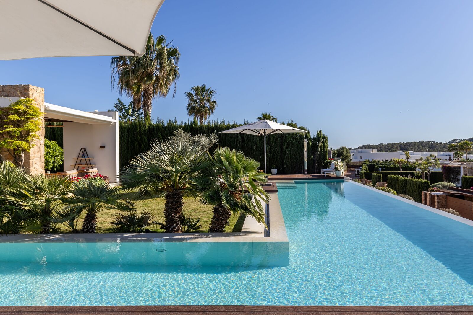 Ein Pool, der Architektur und Garten verbindet