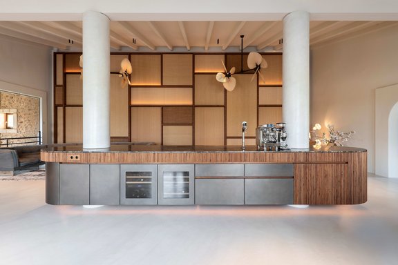 Schwebender Küchentresen