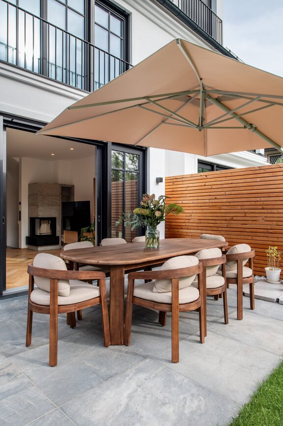 Terrasse mit Südwest-Ausrichtung