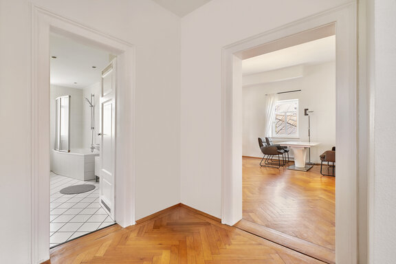 Panel doors and hardwood flooring