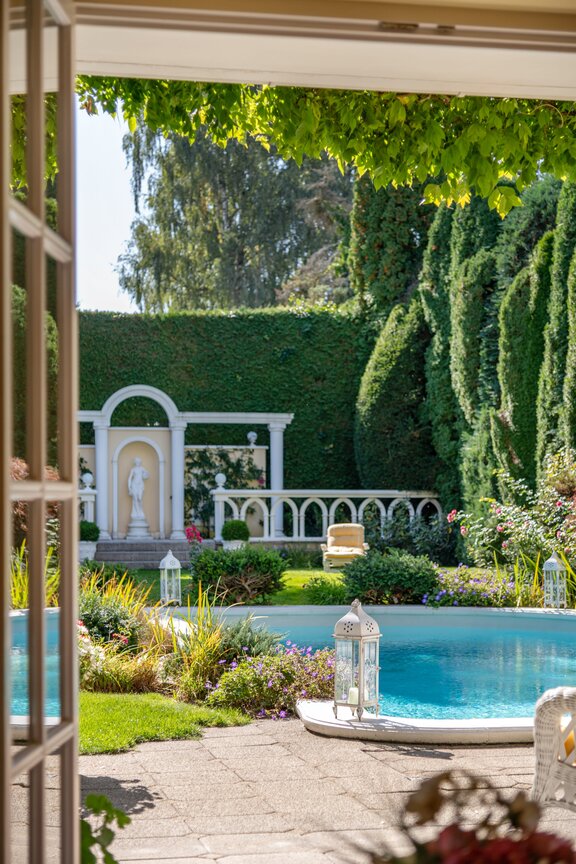 Stimmungsvoller Gartenblick