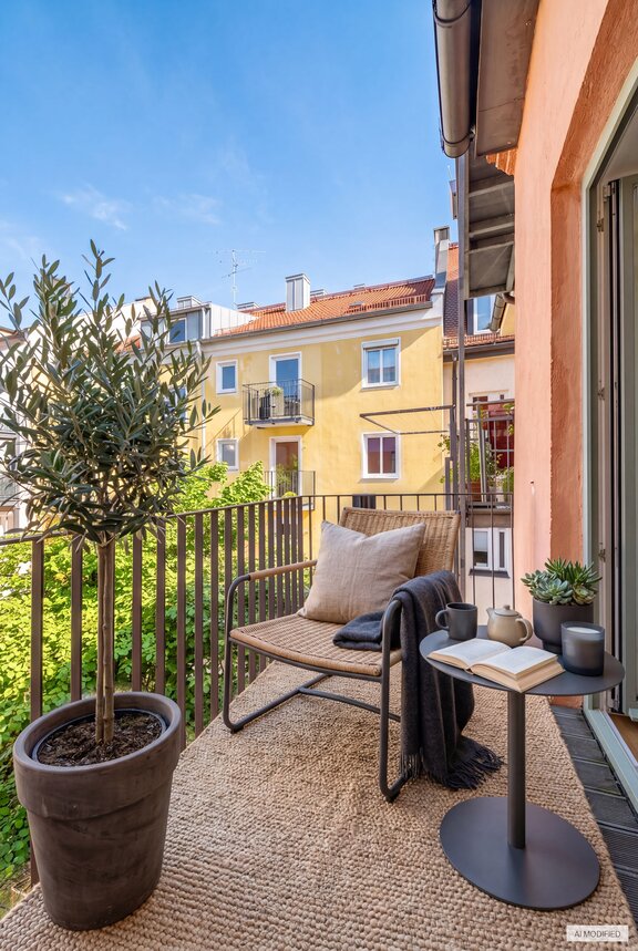 Balcony (virtually furnished)