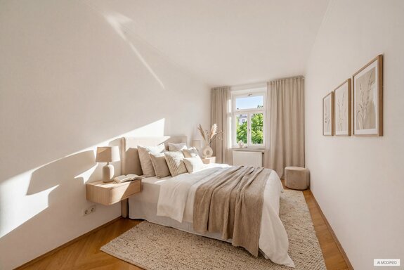 Bedroom (virtually furnished)