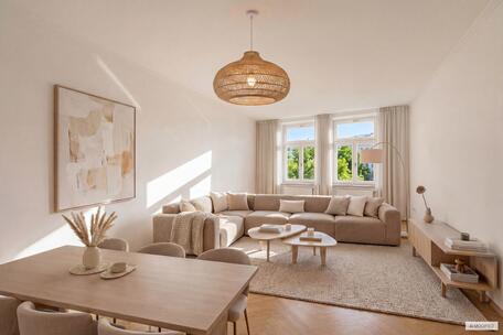 Wohlfühlflair in Neuhausen: Reizvolles 3-Zimmer-Stadtdomizil mit Stil und Charme