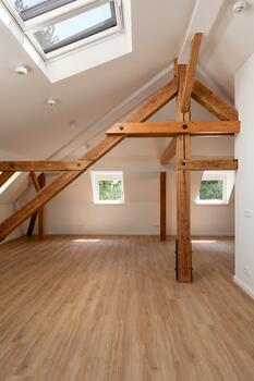 Exposed timber framing