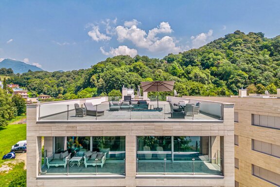 Spacious rooftop terrace for exclusive outdoor living