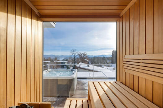 Sauna with a dream view