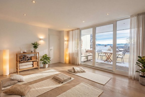 Flexibel nutzbares Zimmer (Visualisierung)