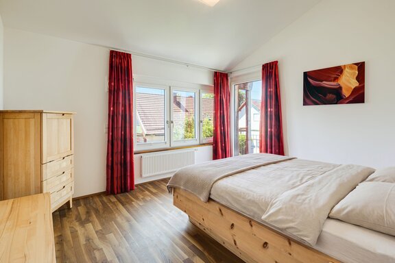 Bedroom with balcony