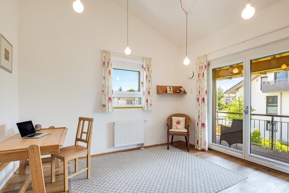 Two children's rooms with a balcony