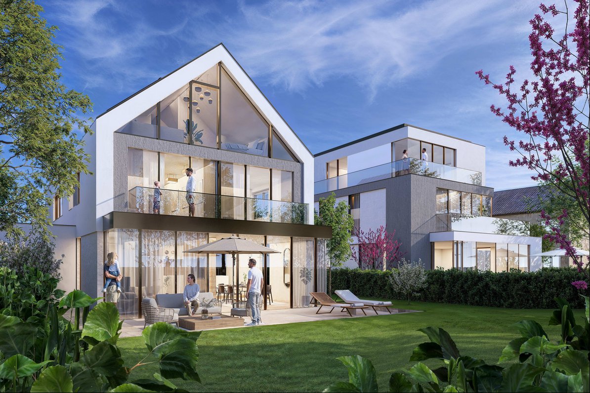 Neubau-Villa (visualisiert)