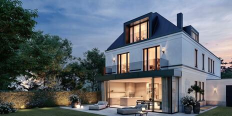 Dream Home in Nymphenburg: 537 m² building lot with a building permit for a family villa