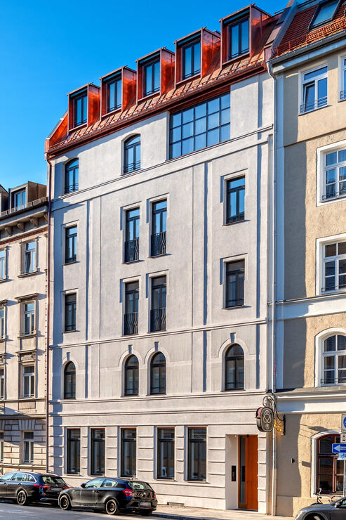 Bildschön gestaltete Fassade