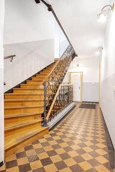 Staircase with old building flair