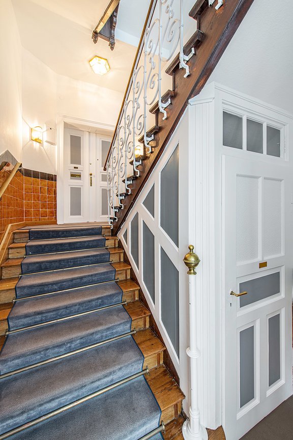 Staircase to mezzanine floor