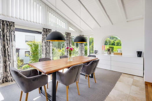Winter garden with dining place