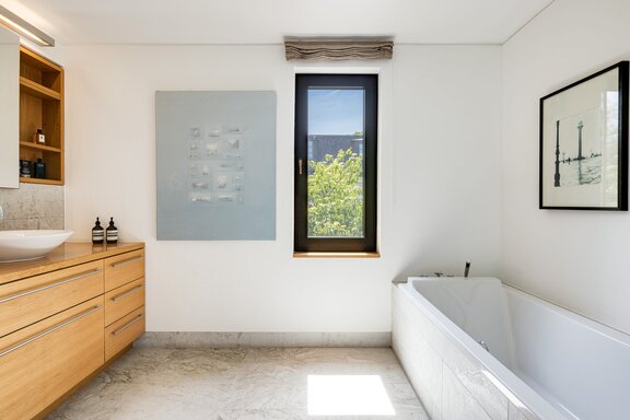 Stylish master bathroom