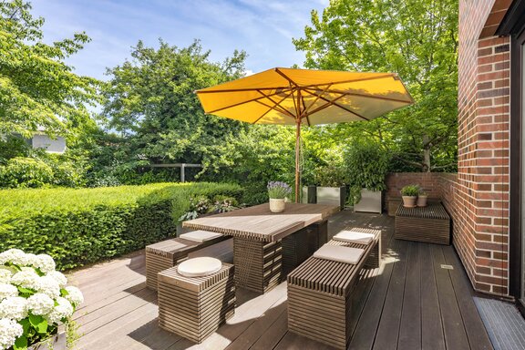 Sonniges Outdoor-Refugium